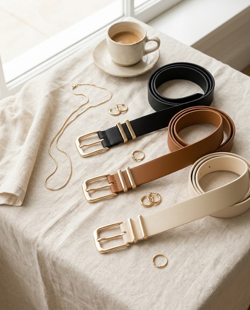 The Everyday Gold Buckle Belt
